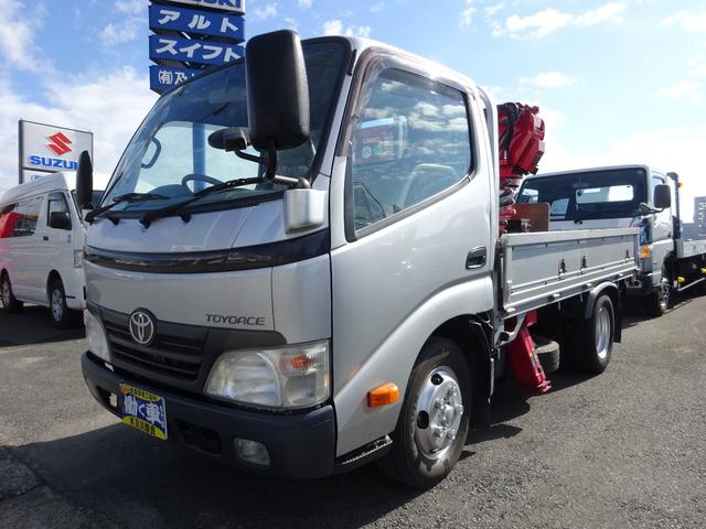 働く車専門店！バス・トラック・特殊車輌等の在庫多数！ ４段クレーン　２．２ｔ吊り　平ボディー　２ｔ　ナビＴＶ