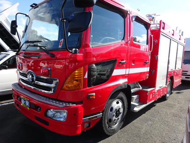 働く車専門店！バス・トラック・特殊車輌等の在庫多数！ 消防車　ポンプ　１．５ｔ　オートマ　２００６年度製造　Ｅ００８　５人乗り