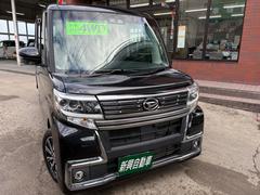 タント カスタムX トップエディションリミテッドSAIII 支払い総額表示車 車検2年取渡し 4WD 8インチナビTV 全方位カメラ Bluetooth 左右パワースライドドア ハーフレザーシート シートヒーター エンジンスターター クリーニング済 保証付販売 中古車画像