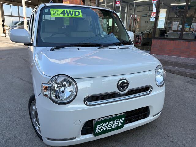 ミラココア(ダイハツ) ココアＸ　支払い総額表示車　車検２年取渡し　４ＷＤ　ナビＴＶ　Ｂｌｕｅｔｏｏｔｈ　ＥＴＣ　スマートキー　エコアイドル　ホイール付スタッドレスタイヤ積込　タイミングチェーン式　クリーニング済　保証付販売 中古車画像