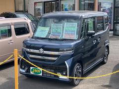 スペーシアカスタム ハイブリッドXS 4WD 全周囲カメラ 両側電動スライドドア ナビ TV クリアランスソナー オートクルーズコントロール レーンアシスト 衝突被害軽減システム オートライト LEDヘッドランプ スマートキー 中古車画像