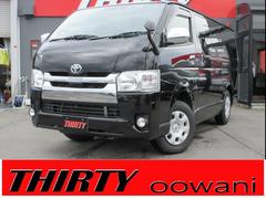 ハイエースバン ロングスーパーGL 4WD トヨタセーフティセンス ケンウッドナビ Bカメラ 前側ドラレコ オートハイビーム ETC 衝突軽減ブレ Wエアコン ドアバイザー 前側フォグランプ スマートキー Dターボ Bluetooth 中古車画像