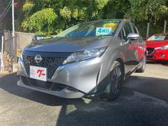 ノート X FOUR 4WD ドライブレコーダー 全周囲カメラ ナビ クリアランスソナー 衝突被害軽減システム オートライト スマートキー 電動格納ミラー シートヒーター CVT 盗難防止システム 衝突安全ボディ ABS 中古車画像