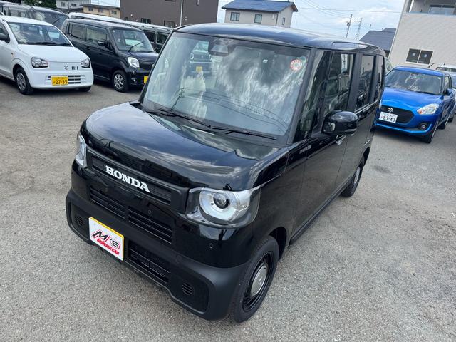 Ｎ－ＢＯＸジョイ ベースグレード　届出済未使用車　４ＷＤ　クルコン　左側電動スライドドア　レーンアシスト　クリアランスソナー　オートライト　ＬＥＤライト　ＵＳＢ充電　衝突被害軽減ブレーキ　シートヒーター　プッシュスタート（1枚目）