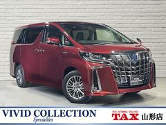 アルファードハイブリッド SR Cパッケージ 4WD 純正SDナビ フルセグ DVD Bluetooth バックカメラ セーフティセンス デジタルインナーミラー 両側パワースライドドア 黒革シート シートヒーター ベンチレーション LEDライト 中古車画像