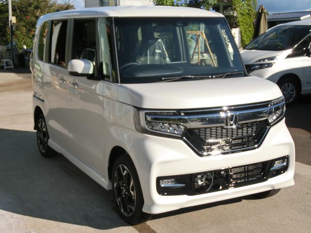 Honda N Box Custom G Ex Turbo Honda Sensing 18 Pearl White 3 Km Details Japanese Used Cars Goo Net Exchange