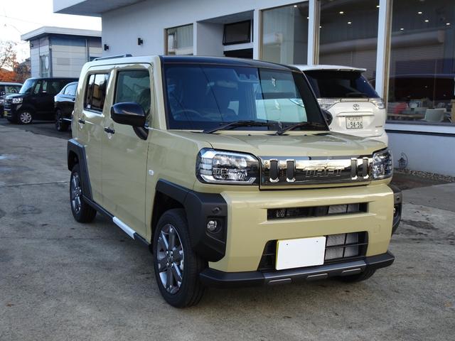 タフト Ｇ　ダーククロムベンチャー　４ＷＤ　アルミホイール　レーンアシスト　ＬＥＤヘッドランプ　クリアランスソナー　衝突安全ボディ　衝突被害軽減システム　スマートキー　アイドリングストップ　シートヒーター（1枚目）