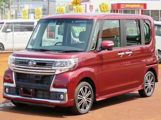 カスタムRS トップエディションSAII 4WD 衝突安全 両電動スライド プッシュスタート ドラレコ ETC オートエアコン オートライト アルミホイール(1枚目)