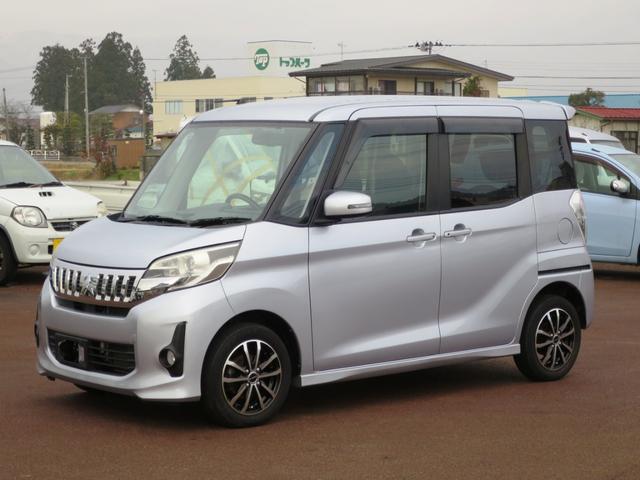 三菱 ｅＫスペースカスタム カスタムＴ　４ＷＤ　ナビ　両電動スライド