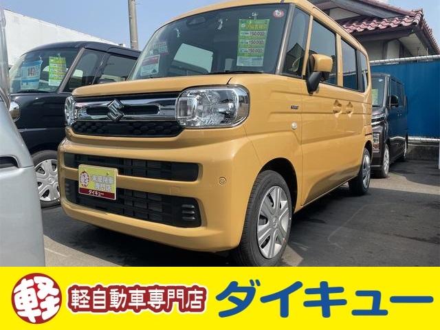 ハイブリッドＧ　届け出済み未使用車　両側スライドドア　クリアランスソナー　衝突被害軽減システム　オートライト　ＬＥＤヘッドランプ　スマートキー　アイドリングストップ　電動格納ミラー　ベンチシート　ＣＶＴ