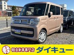 スペーシア ハイブリッドG レンタカーアップ ETC 両側スライドドア ナビ TV クリアランスソナー 衝突被害軽減システム オートライト スマートキー アイドリングストップ 電動格納ミラー ベンチシート CVT 中古車画像