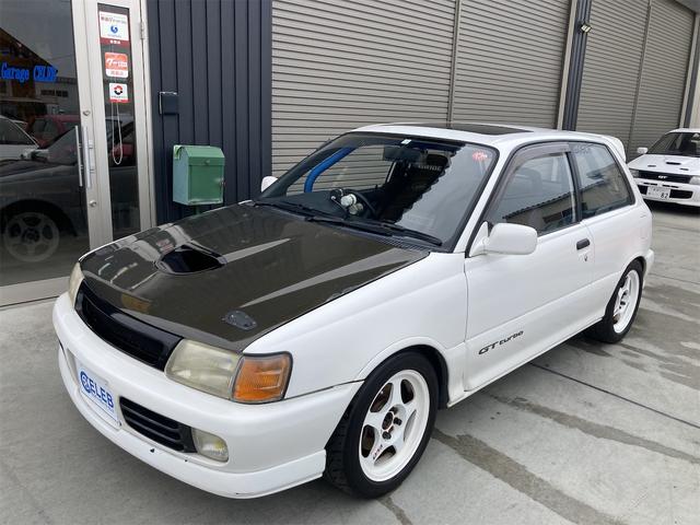 スターレット(トヨタ) ＧＴ　社外マフラー　アルミホイール　サンルーフ　車高調整　ＢＲＩＤＥシート　社外ステアリング 中古車画像