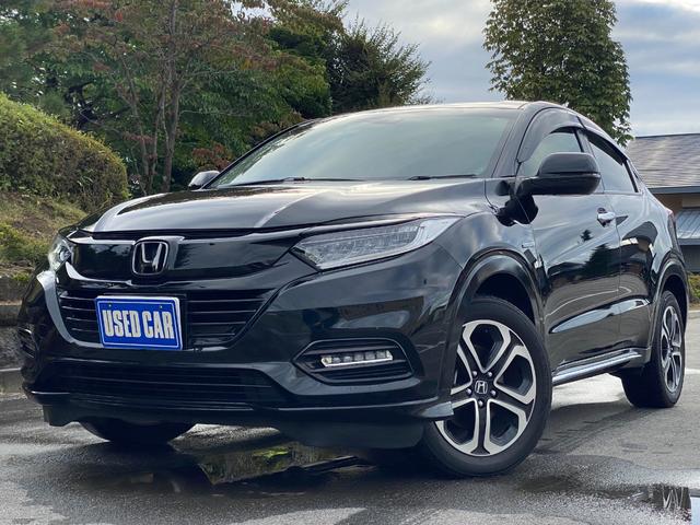 ヴェゼル ホンダ ハイブリッドｚ ホンダセンシング ４ｗｄ レザーコンビシート シートヒーター 純正ナビ ｔｖ バックモニター ｅｔｃ クルーズコントロール ｅｃｏｎ プッシュスタート スマートキー ｌｅｄヘッドライト 純正１７インチアルミの中古車詳細