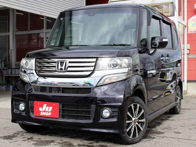 ホンダ Ｎ－ＢＯＸカスタム Ｇ　ＳＳパッケージ　衝突軽減ブレーキ　両側オートスライドドア　ナビ　地デジＴＶ　ＥＴＣ車載器　バックカメラ