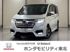 ホンダ　ステップワゴンスパーダ　スパーダハイブリッドＧホンダセンシング　チタニア抗菌防臭施工済　パーキングセンサー　衝突被害軽減