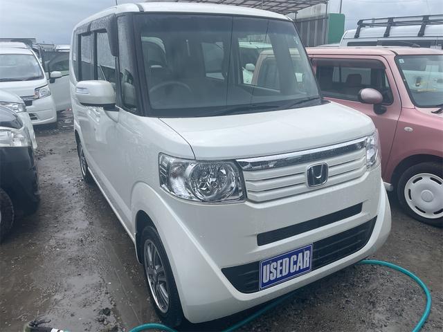 Ｎ－ＢＯＸ Ｇ・Ｌパッケージ　《車検２年》《走行９８６００キロ》純正１４インチＡＷ／プッシュスタート／スマートキースペアキー付／／パワースライドア／ＥＴＣ／アームレスト／ステアリングコントロール／ウィンカードアミラー（1枚目）