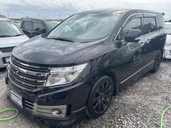 エルグランド ライダー ブラックライン 黒本革シート 《車検2年》《4WD》SDナビTVフルセグ/Bluetooth/アラウンドビューモニターバックカメラ/革巻きステアリング/シートヒーター/黒革シート/純正フルエアロ19インチAW/シートヒーター/ 中古車画像