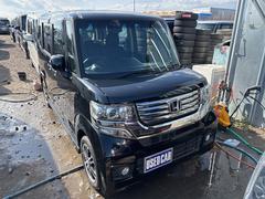 N-BOXカスタム G SSパッケージ 《特別仕様車》《車検9年9月》純正フルエアロ14インチAW/両側パワースライドア/プッシュスタート/スマートキー/SDナビTVバックカメラ/HIDオートライトフォグ/革巻きステアリング/ 中古車画像