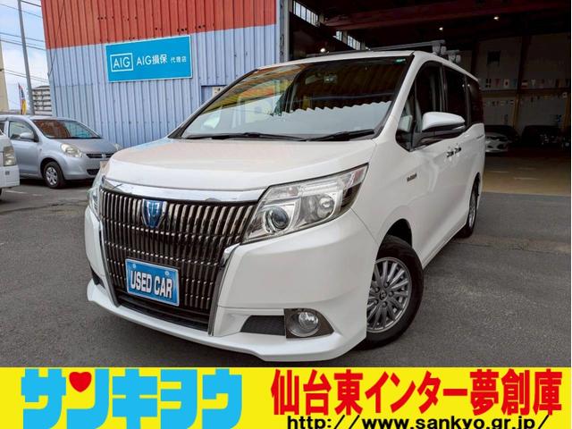 エスクァイア(トヨタ) ハイブリッドＧｉ　純正９インチＳＤナビ　ＣＤＤＶＤ再生　バックカメラ　ブルートゥース　フルセグ　両側パワースライドドア　前後ドラレコ　？左右シ−トヒ−タ　ＬＥＤオートライト　クルーズコントロール　フリップダウンモニター 中古車画像