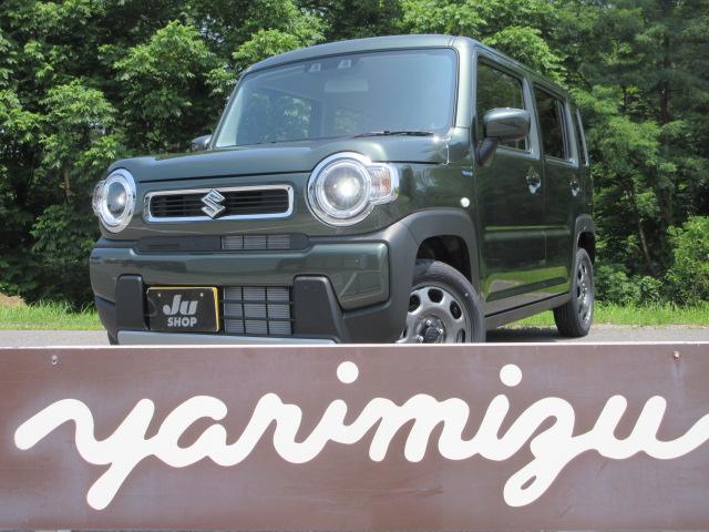 ハスラー ハイブリッドＧ　４ＷＤ　スズキセーフティサポート　届出済未使用車　ＬＥＤヘッドランプ　シートヒーター　アダクティブクルーズコントロール　誤発進抑制機能　ふらつき警報　標識認識機能　ハイビームアシスト　バニティーミラー（1枚目）