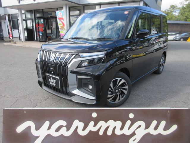 ソリオバンディット(スズキ)ハイブリッドMV 4WD スズキコネクトナビ 登録済未使用車 フルセグTV Bluetooth 全方位モニター シートヒーター LEDヘッド&フォグランプ 両側電動スライドドア 追従型クルコン USB入力端子 HUD 中古車画像