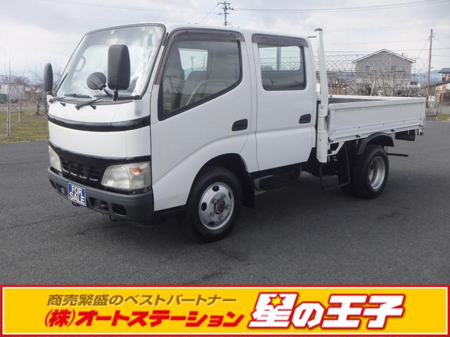 トヨタ ダイナトラック Ｗキャブセミロング　標準　高床　４ＷＤ　２．０ｔ積載　床板二重張り　（２５７×１７８ｃｍ）　エアコン　パワステ　パワーウィンド　運転席エアバック　ＡＢＳ　ＤＰＲ付　６人　社外リヤヒーター付　６人