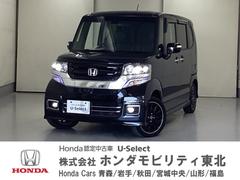 ホンダ　Ｎ−ＢＯＸカスタム　ＧターボＳＳブラックスタイルパッケージ　ワンオーナー車　純正オプションナビ付き　Ｗ電動スライド