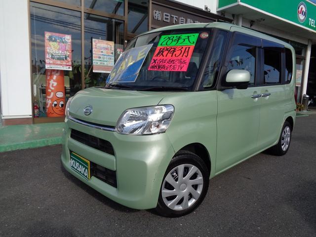タント(ダイハツ) Ｘ　ＳＡＩＩ　整備付　左電動ドア　衝突軽減ブレーキ　前後誤発進抑制　メモリーナビ地デジＴＶ　バックカメラ　ＣＤ　ＤＶＤ　ブル−トゥ−ス　スマートキ−Ｐスタート　横滑り防止　フルオ−トＡＣ　オ−トライト　ＥＴＣ 中古車画像