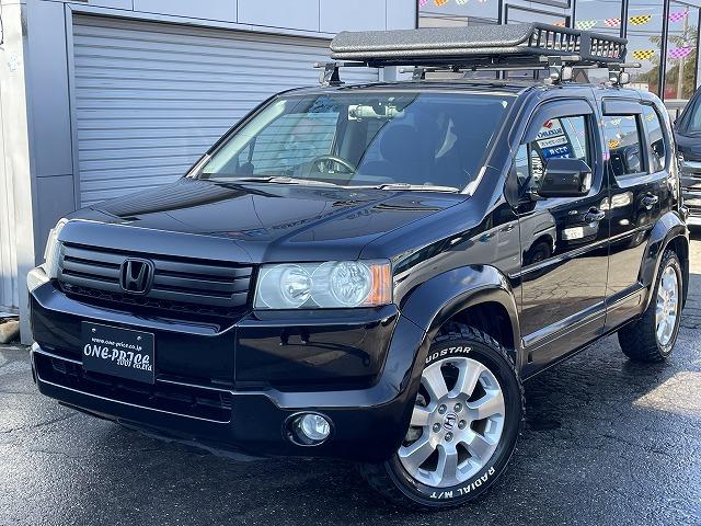 ホンダ　クロスロード　２０ＸＨＤＤナビＥＤ　４ＷＤ 社外ナビ・Ｂカメラ　ルーフキャリア　７人乗り　純正ＡＷ　ＭＴタイヤ