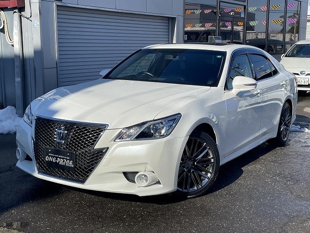 トヨタ　クラウンアスリートＳ 純正ナビ・ＴＶ・Ｂカメラ　ＥＴＣ　パワーシート　純正ＡＷ　サンルーフ