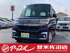 ダイハツ　タント　カスタムＸ　ＳＡＩＩＩ　衝突回避支援　純正フルセグナビ