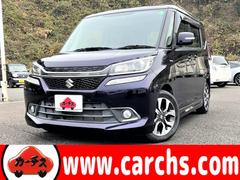 ソリオバンディット ハイブリッドMV クルーズコントロール/横滑り防止装置/衝突軽減ブレーキ/片側パワースライドドア/禁煙車/レーンキープアシスト/ETC/純正15インチアルミ/純正エアロ/フルセグテレビ/メモリーナビ/Bluetooth 中古車画像