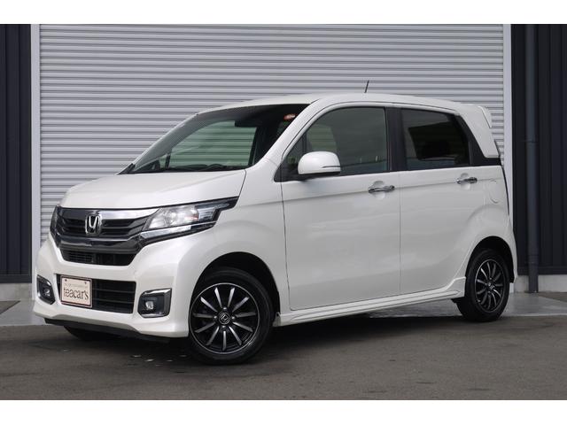 Ｎ－ＷＧＮカスタム Ｇ・Ｌパッケージ　４ＷＤ　後期モデル　前席シートヒーター　クルーズコントロール　ｂｌｕｅｔｏｏｔｈ対応メモリーナビ　ハーフレザーシート　プラズマクラスター　キセノンヘッドライト　ＬＥＤフォグランプ　ステアリングリモコン（1枚目）