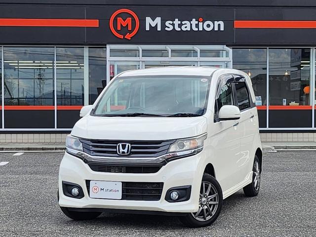 Ｎ－ＷＧＮカスタム Ｇ　４ＷＤ　純正メモリーナビ　バックカメラ　スマートキー　ＨＩＤライト　１４インチアルミ　横滑り防止ＶＳＡ　アイドリングストップ　ステアリングリモコン（1枚目）