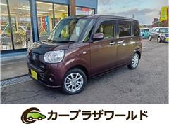 ムーヴキャンバス X SAIII 4WD 踏み間違い防止機能 クリアランスソナー レーンアシスト 社外ナビ フルセグTV Bluetooth DVD再生 HDMI ETC 全方位モニター 両側電動スライドドア 社外14インチAW 中古車画像