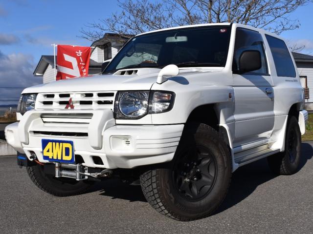 三菱 パジェロ ワイド　ＺＸ　４ＷＤ／ディーゼルターボ車／ショートボディー／ラムゼイウィンチ装着車／ＥＴＣ／Ｂｌｕｅｔｏｏｔｈオーディオ／スタッドレスタイヤ付／下廻り塩害対策塗装済み