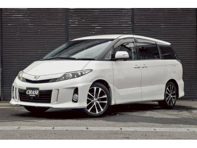 エスティマ(トヨタ) アエラス 純正SDナビ Bカメラ フリップダウンモニター ETC デジタルインナーミラー クルコン 中古車画像