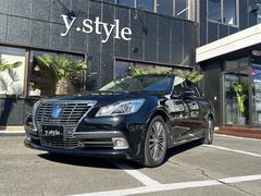 クラウンハイブリッド ロイヤルサルーンG ETC オートクルーズコントロール バックカメラ ナビ アルミホイール オートマチックハイビーム オートライト HID CVT シートヒーター スマートキー 電動格納ミラー 盗難防止システム 中古車画像