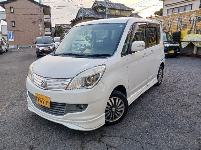 ソリオ(スズキ) Ｓ　ドライブレコーダー　バックカメラ　ナビ　ＴＶ　両側電動スライドドア　アルミホイール　オートライト　ＨＩＤ　スマートキー　電動格納ミラー　ＣＶＴ　盗難防止システム　衝突安全ボディ　ＡＢＳ　ＣＤ　ＵＳＢ 中古車画像