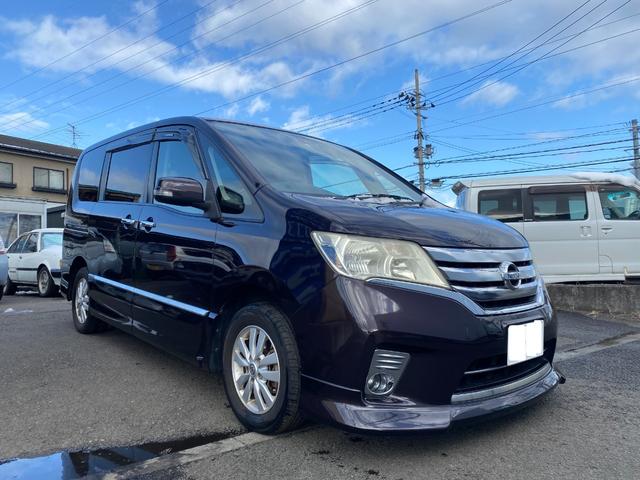 日産 セレナ ハイウェイスター　ハイウェイスター（８名）純正ナビ　フリップダウンモニター