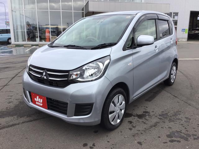 ｅＫワゴン(三菱) Ｍ　ｅ−アシスト　４ＷＤ車　踏み間違い防止アシスト　ｉ−ｓｔｏｐ　運転席シートヒーター　キーレスキー　横滑り防止　オートエアコン　ＡＢＳ　ベンチシート　ダブルエアバック　パワーウインドウ　衝突安全ボディ　寒冷地仕様 中古車画像