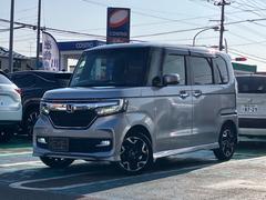 N-BOXカスタム G・EXターボホンダセンシング 4WD 助手席スーパースライドシート 純正フルセグナビ バックカメラ 両側パワースライドドア ハーフレザーシート パドルシフト 追従式クルーズコントロール LEDヘッドライト 純正15インチアルミ 中古車画像