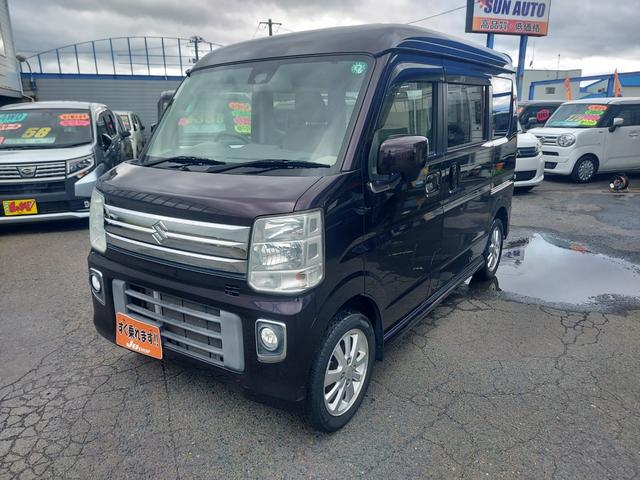 エブリイワゴン(スズキ) ＰＺターボ　４ＷＤ　ナビ　ＴＶ　バックカメラ　パワースライドドア　ＨＩＤライト　スマートキー 中古車画像