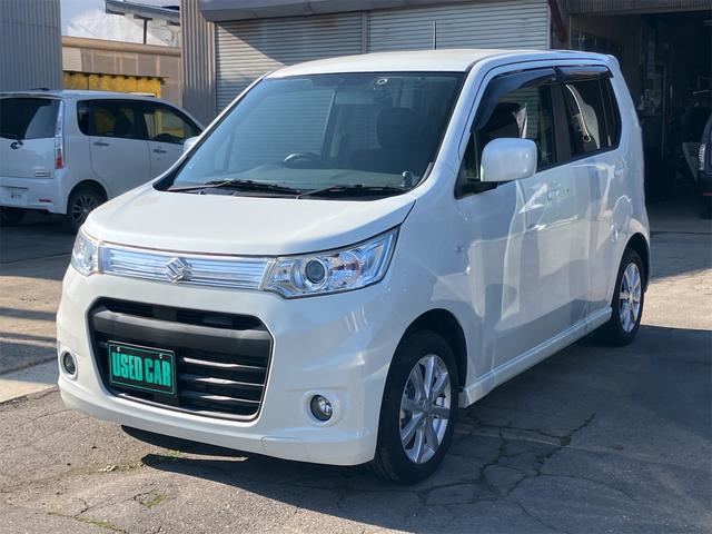 ワゴンＲスティングレー(スズキ) Ｘ　４ＷＤ　ドライブレコーダー　メモリーナビ　フルセグＴＶ　Ｂｌｕｅｔｏｏｔｈ接続　ＣＤ　バックカメラ　スマートキー　ベンチシート　シートヒーター　１４インチアルミ 中古車画像