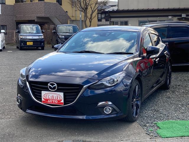 マツダ アクセラスポーツ１５ｓ ４ｗｄ ｂｏｓｅサウンド 純正ナビ エンジンスターター ウェッズスポーツ１８インチアルミホイール バックカメラ 地デジ スマートキー プッシュスタートの中古車 車体価格118万円 14年式 走行6 4万キロ 車体色紺 岩手県盛岡市上田２