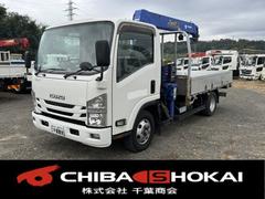 エルフトラック  タダノ3段クレーン 平ボディ 積載3,000kg AT 中古車画像