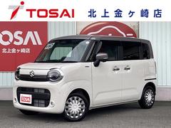 ワゴンRスマイル ハイブリッドX 全方位M付ナビ 4WD ソフトベージュメタリックグレージュ2トーン 純正メモリーナビ フルセグ DVD B-T 両側パワースライドドア レーダークルーズ シートヒーター ハイブリット スマートキー 中古車画像