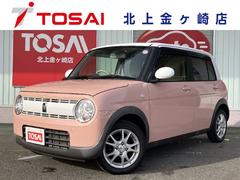 アルトラパン S 4WD アイドリングストップ 横滑り防止 本革巻きステア オートライト HIDヘッドライト ベンチシート 前席シートヒーター 社外14AW プライバシーガラス JC08:33.2Km 中古車画像