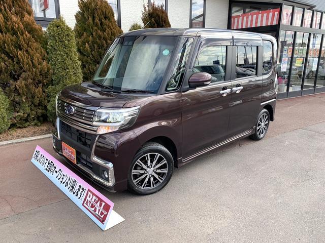 カスタムＲ　リミテッド　スマートアシスト　４ＷＤ　衝突被害軽減装置　両側パワースライドドア　ハーフレザーシート　ＬＥＤヘッド　ＬＥＤフォグ　オートハイビーム　ナビ　フルセグＴＶ　バックカメラ　シートヒーター　レーンキープアシスト　１４ＡＷ
