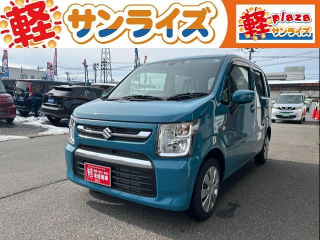 ワゴンＲ ＦＸ　４ＷＤ　ＣＶＴ　アイドリングストップ　衝突軽減回避システム　横滑り防止抑制機能　プッシュスタート　スマートキー　シートヒーター　ベンチシート（1枚目）